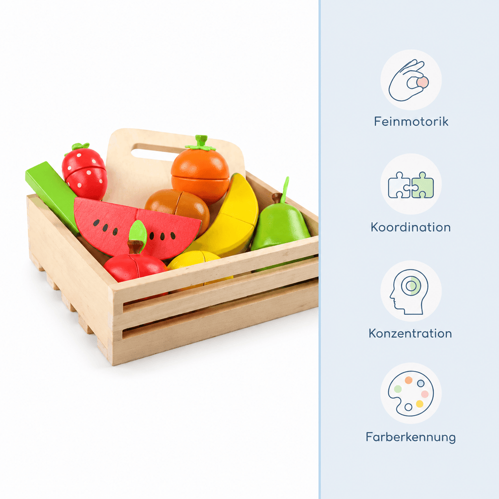 Montessoriland Montessori-Schneideobst-Set