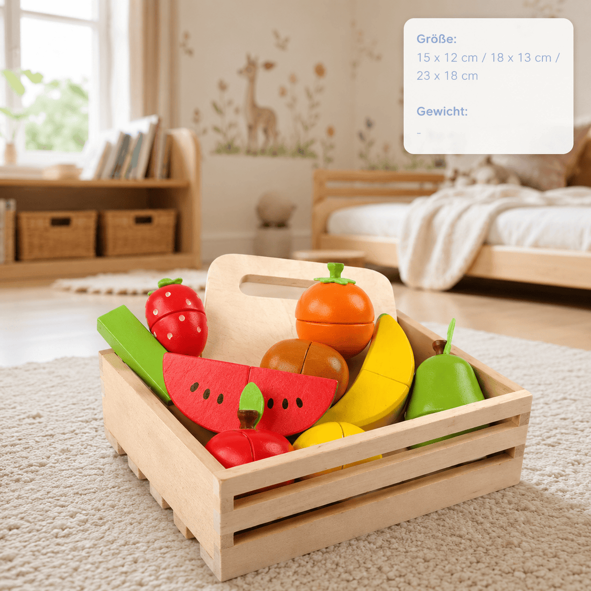 Montessoriland Montessori-Schneideobst-Set