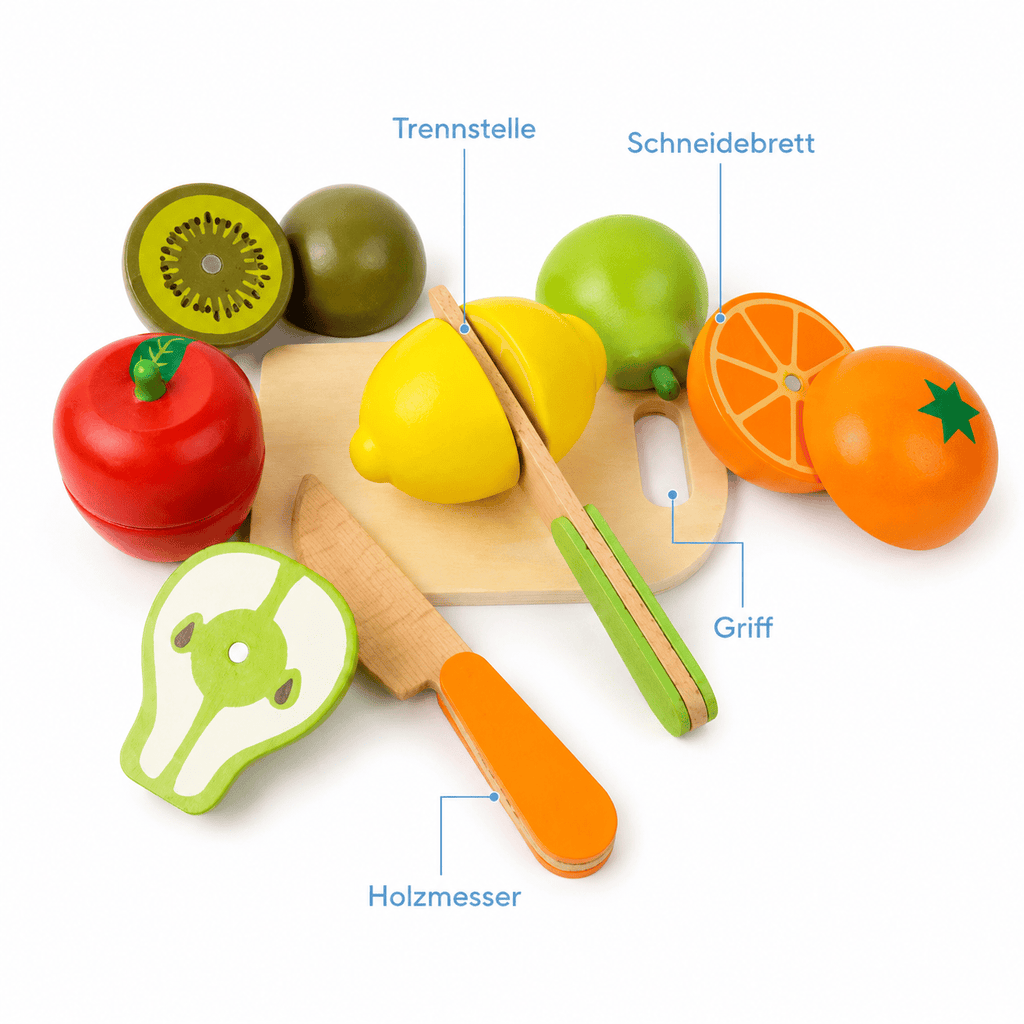 Montessoriland Montessori-Schneideobst-Set