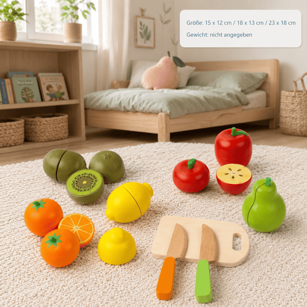 Montessoriland Montessori-Schneideobst-Set