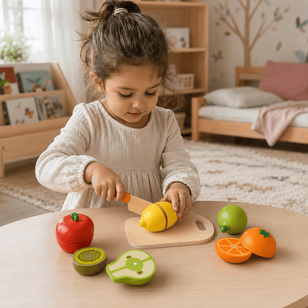 Montessoriland Montessori-Schneideobst-Set