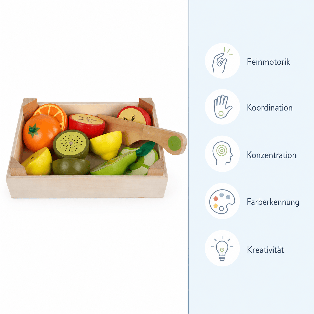 Montessoriland Montessori-Schneideobst-Set Bild