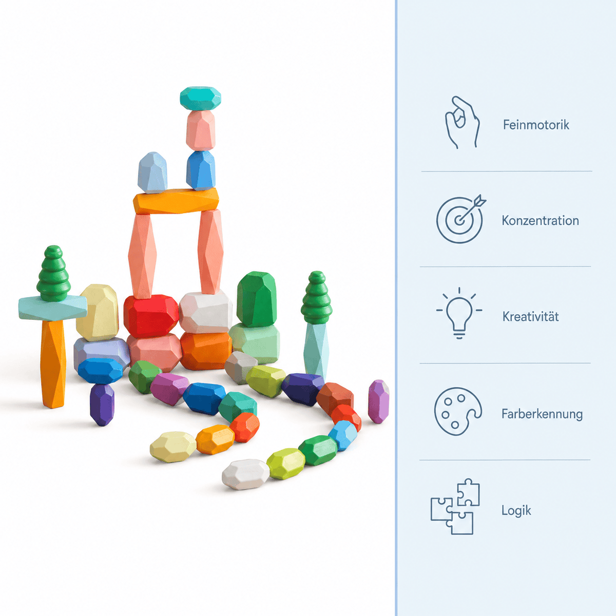 Montessoriland Montessori-Stapelbausteine