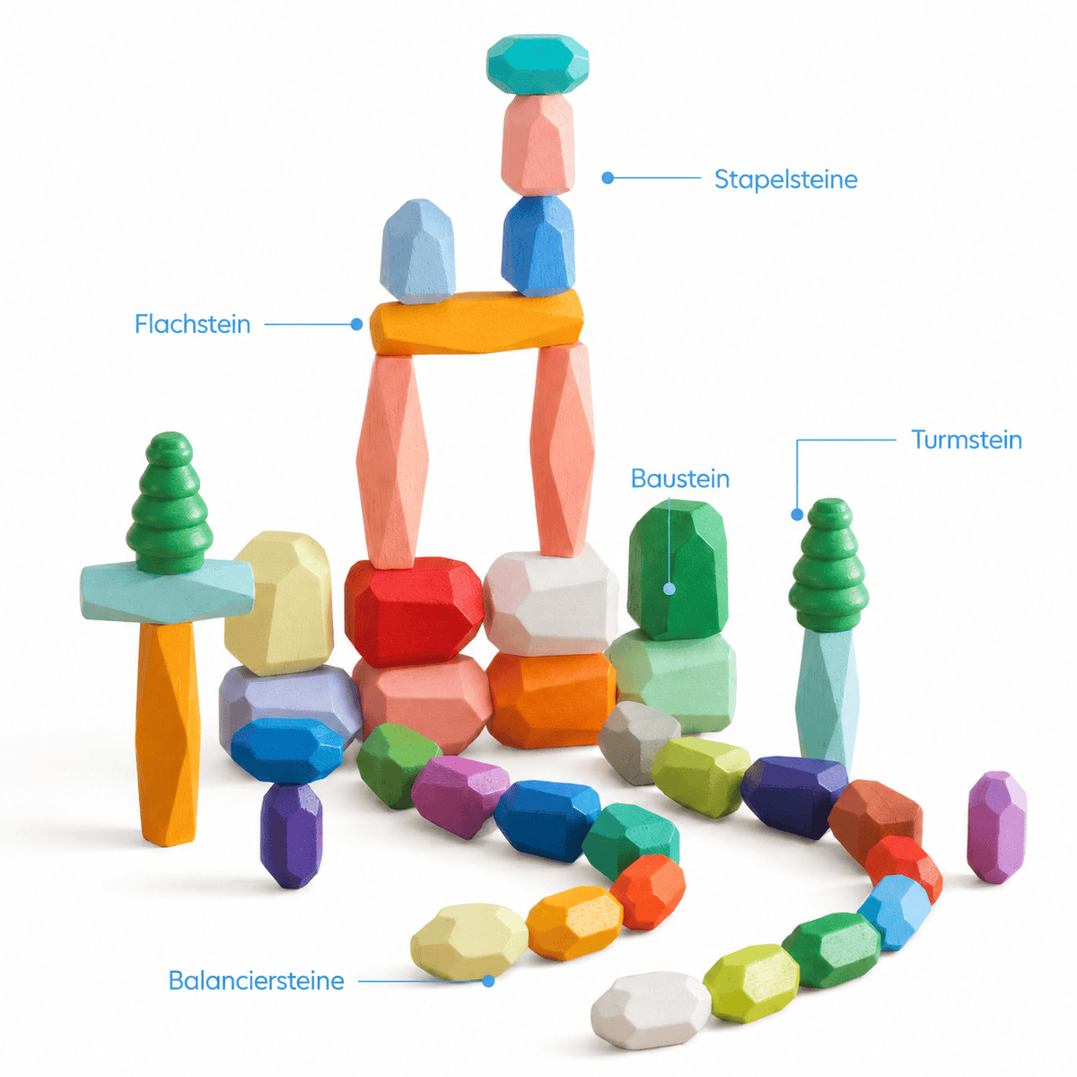 Montessoriland Montessori-Stapelbausteine