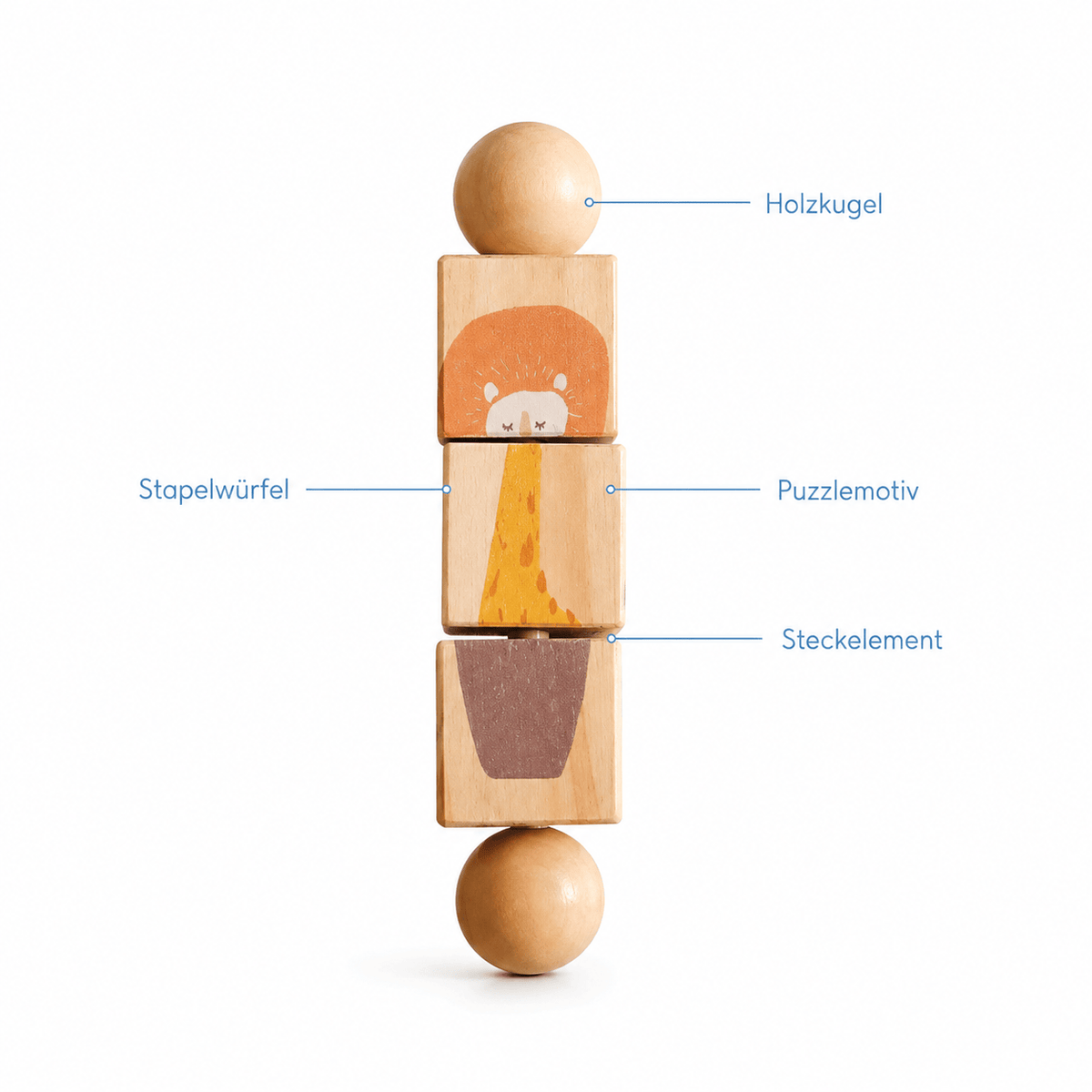 Montessoriland Montessori-Stapelpuzzle