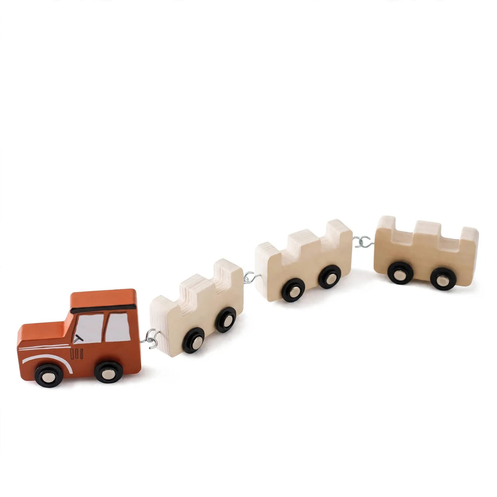 Montessoriland Montessori Stapelzug mit Bauernhoftieren