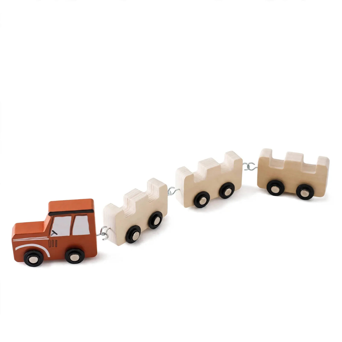 Montessoriland Montessori Stapelzug mit Bauernhoftieren