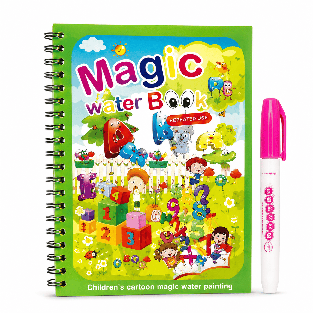 Montessoriland Montessori-Wassermalbuch mit ABC und Zahlen