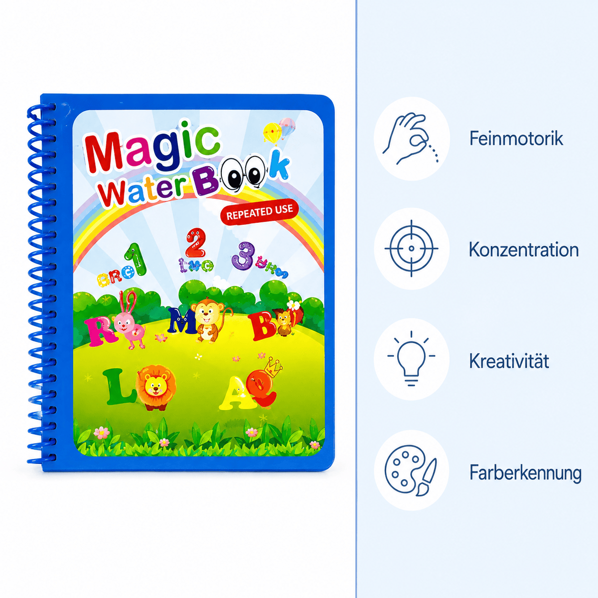Montessoriland Montessori-Wassermalbuch mit ABC und Zahlen Bild