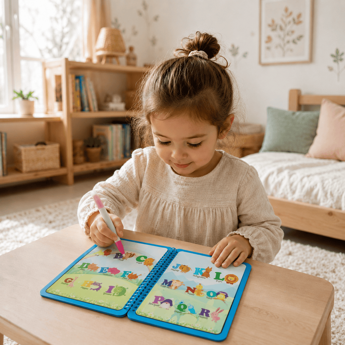 Montessoriland Montessori-Wassermalbuch mit ABC und Zahlen