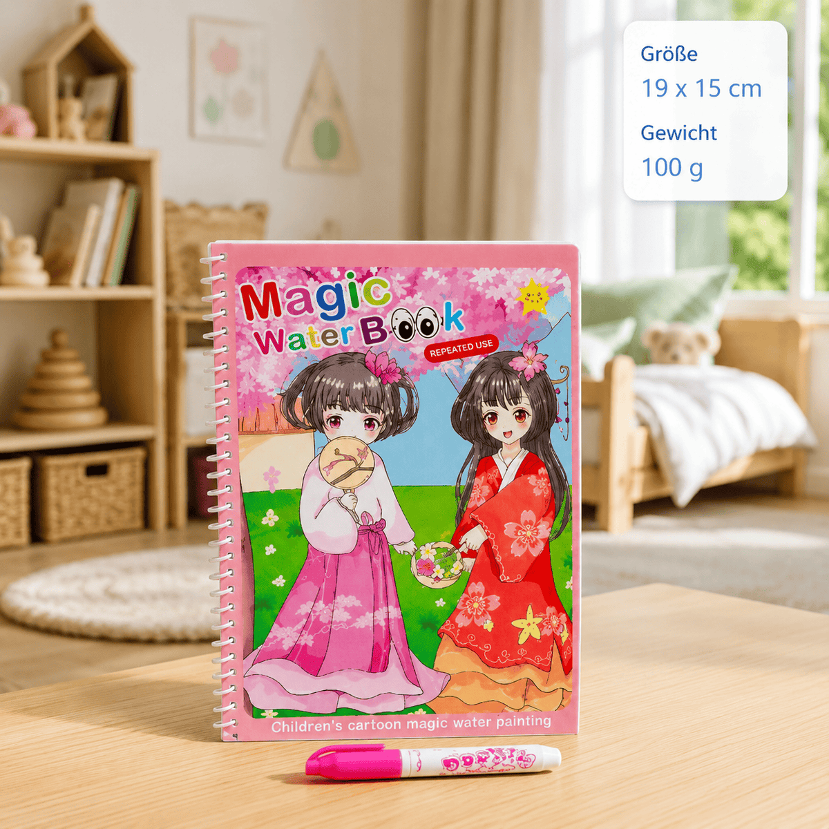 Montessoriland Montessori-Wassermalbuch mit asiatischen Motiven