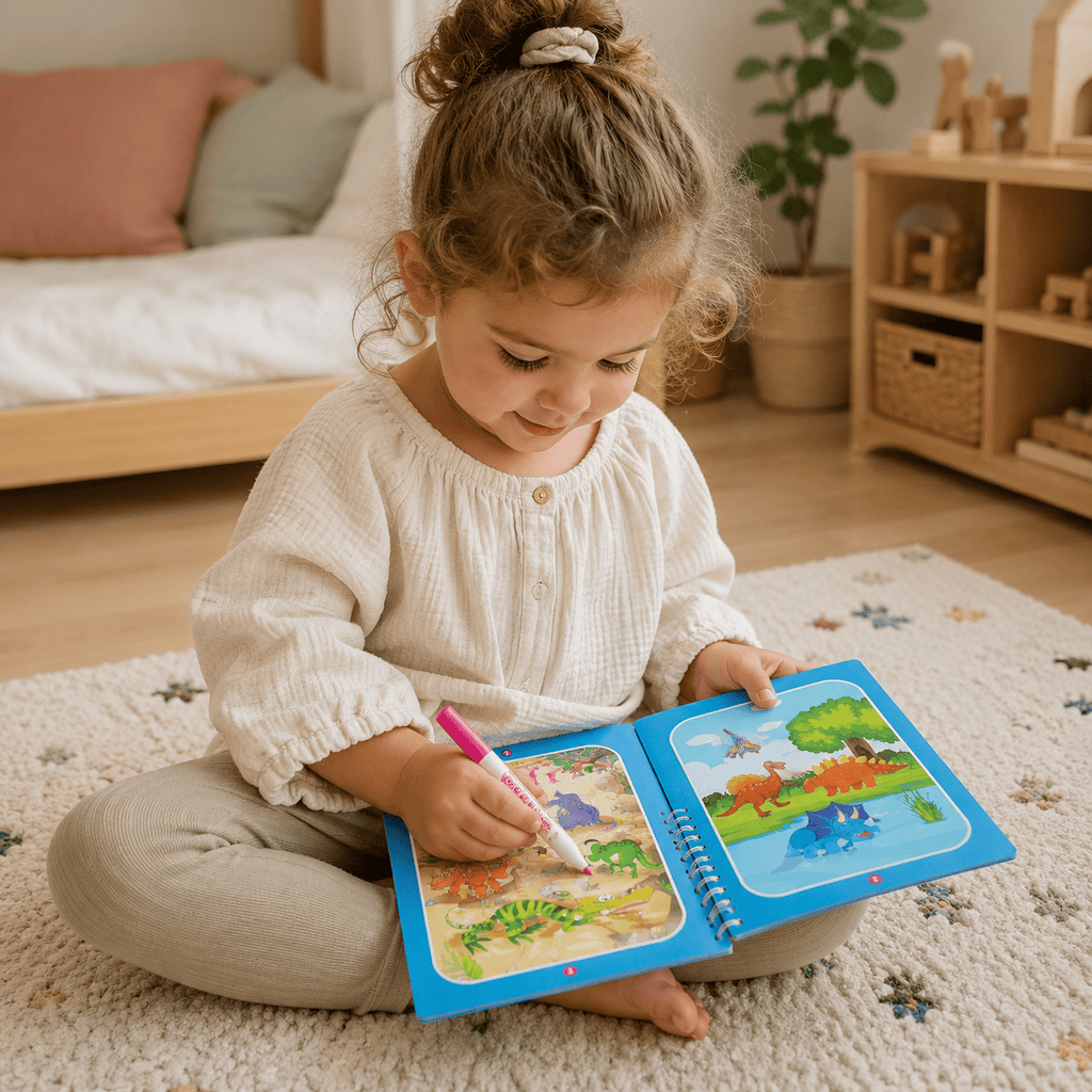 Montessoriland Montessori-Wassermalbuch mit Dinosauriern
