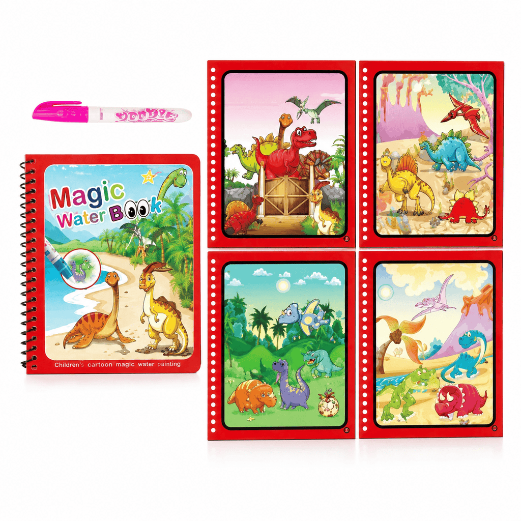 Montessoriland Montessori-Wassermalbuch mit Dinosauriern
