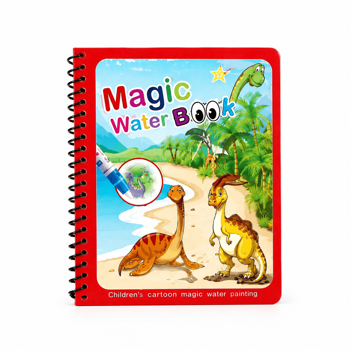 Montessoriland Montessori-Wassermalbuch mit Dinosauriern