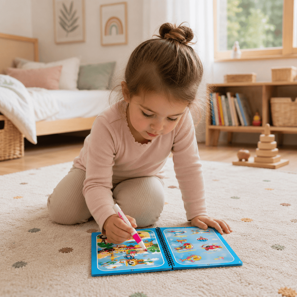 Montessoriland Montessori-Wassermalbuch mit Fahrzeugen