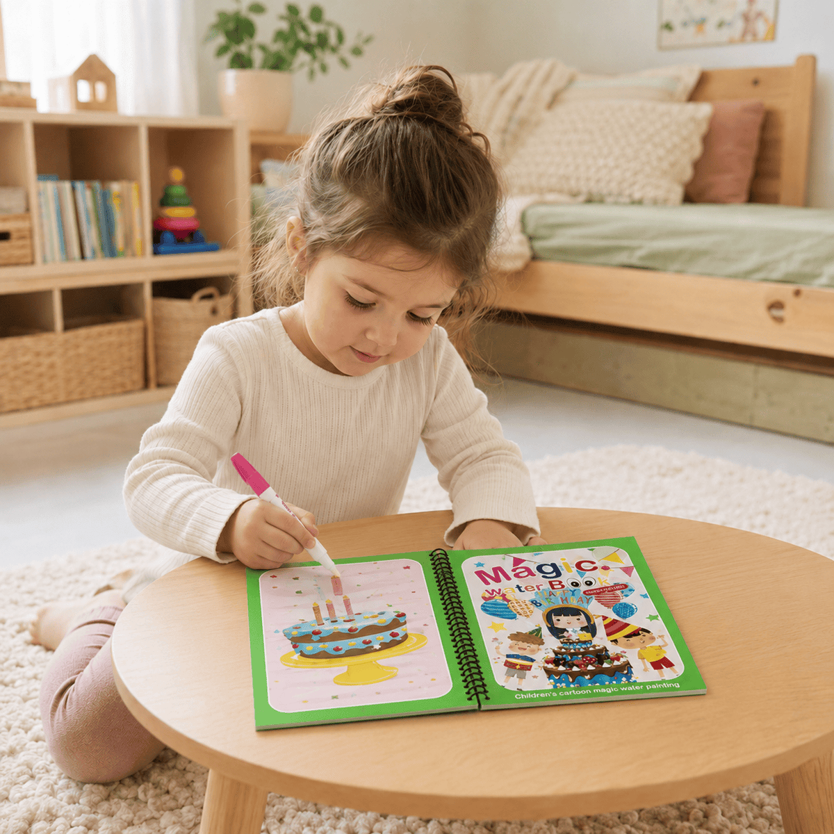 Montessoriland Montessori-Wassermalbuch mit Geburtstagsmotiven
