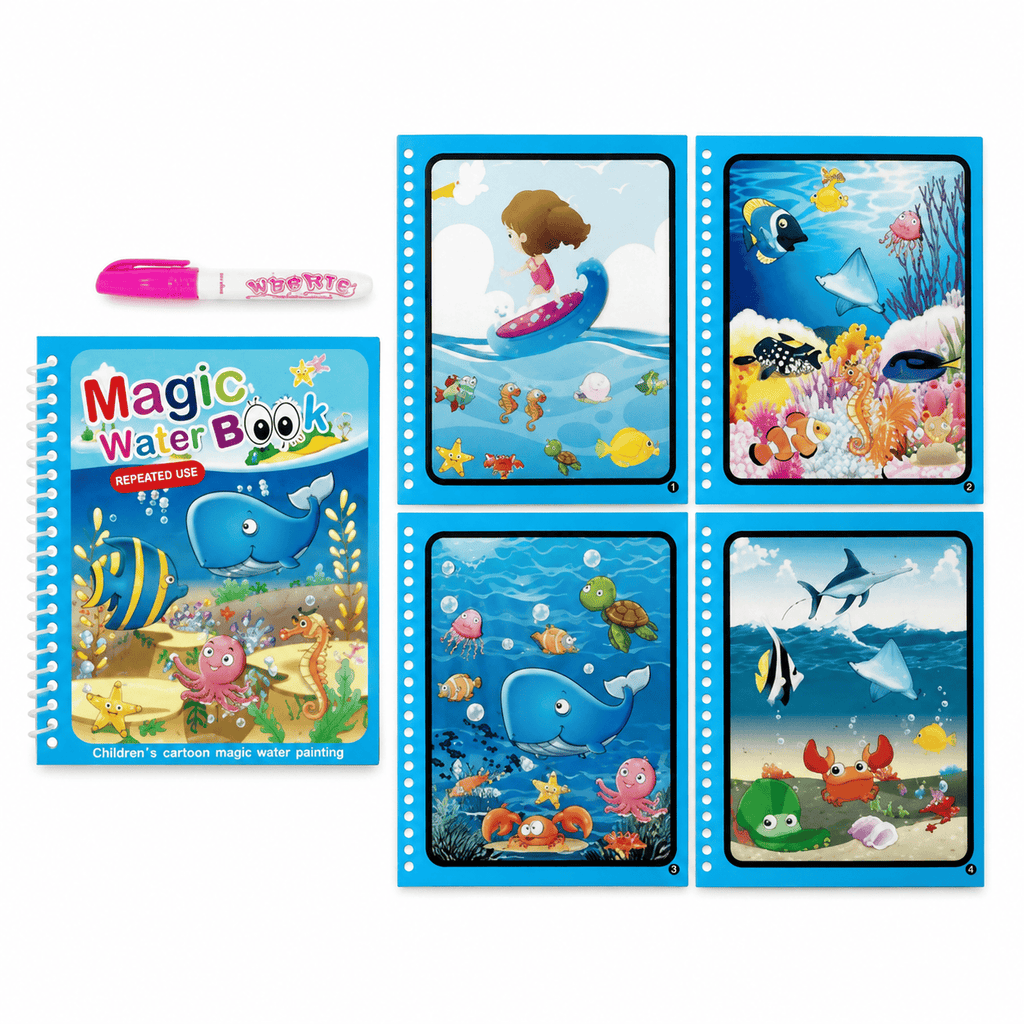 Montessoriland Montessori-Wassermalbuch mit Meeresmotiven