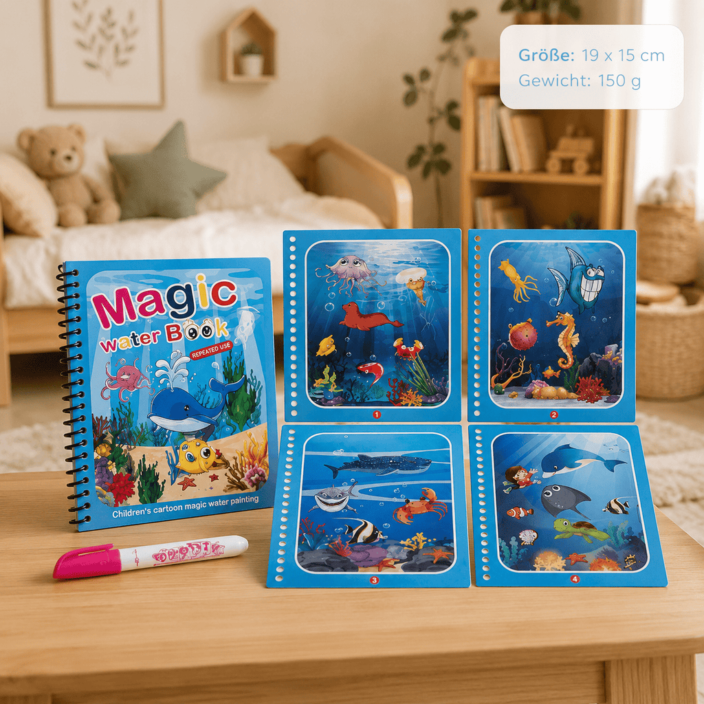 Montessoriland Montessori-Wassermalbuch mit Meeresmotiven