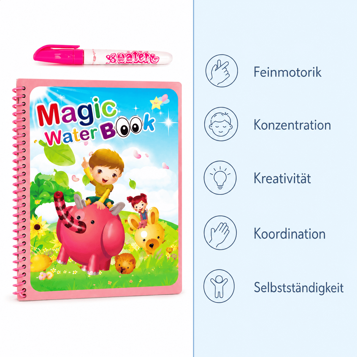 Montessoriland Montessori-Wassermalbuch mit Sportmotiven