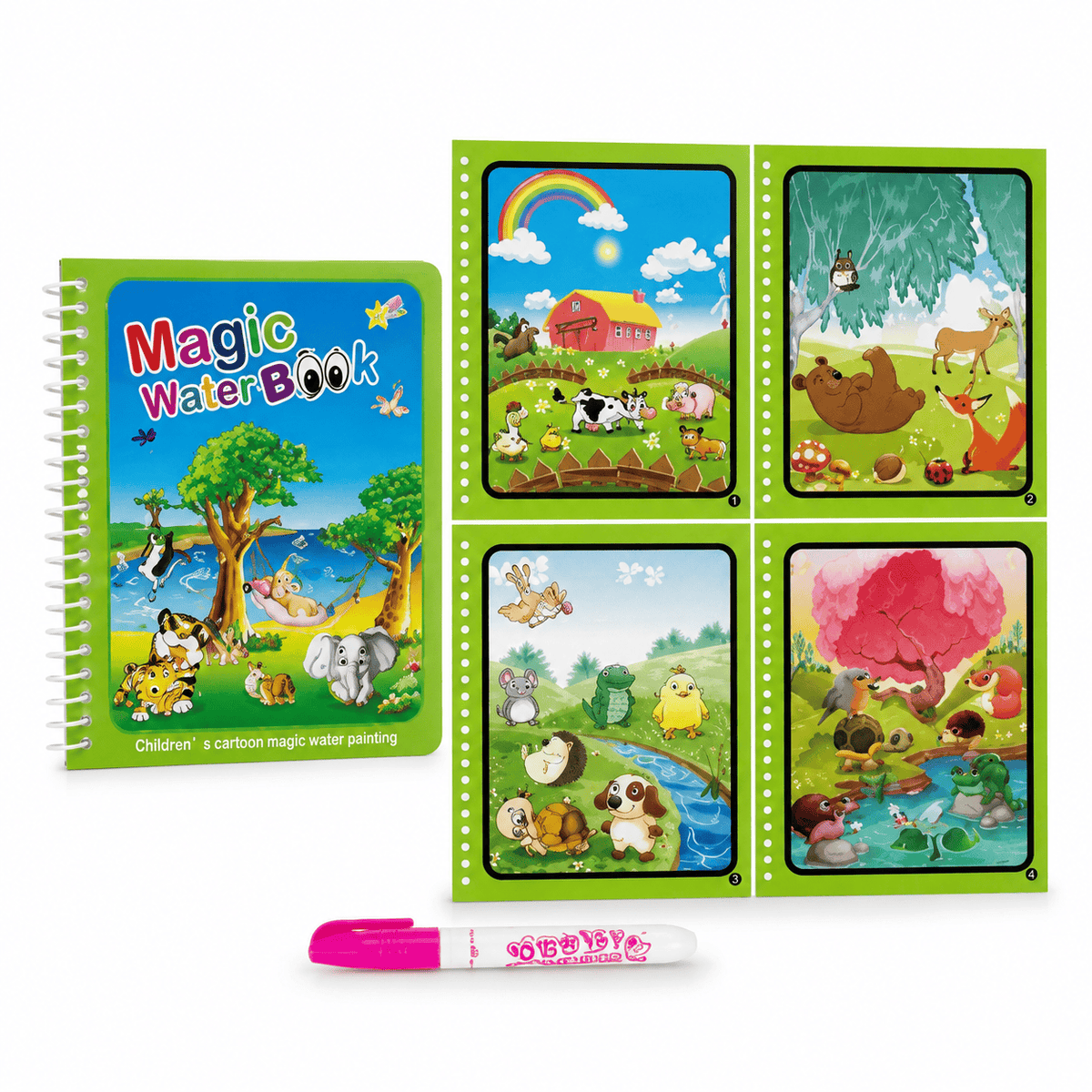 Montessoriland Montessori-Wassermalbuch mit Tiermotiven