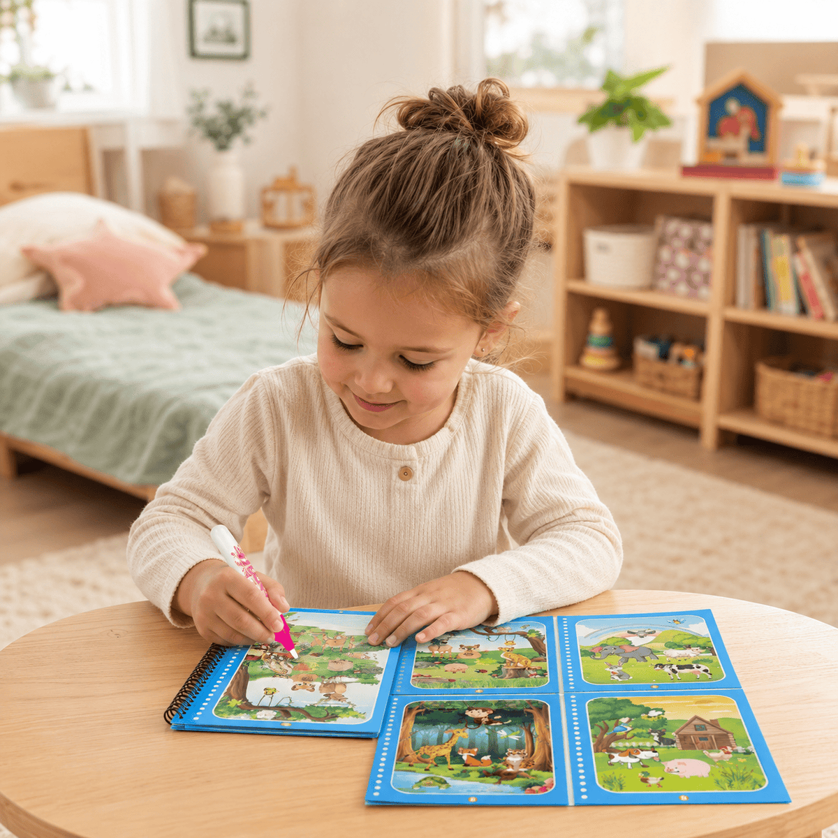 Montessoriland Montessori-Wassermalbuch mit Tiermotiven