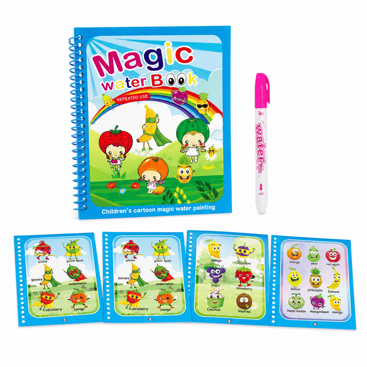 Montessoriland Montessori-Wassermalbuch mit Tiermotiven