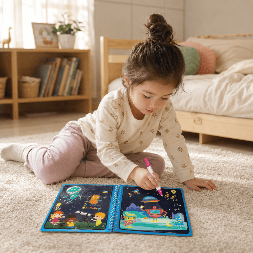 Montessoriland Montessori-Wassermalbuch mit Wasserstift