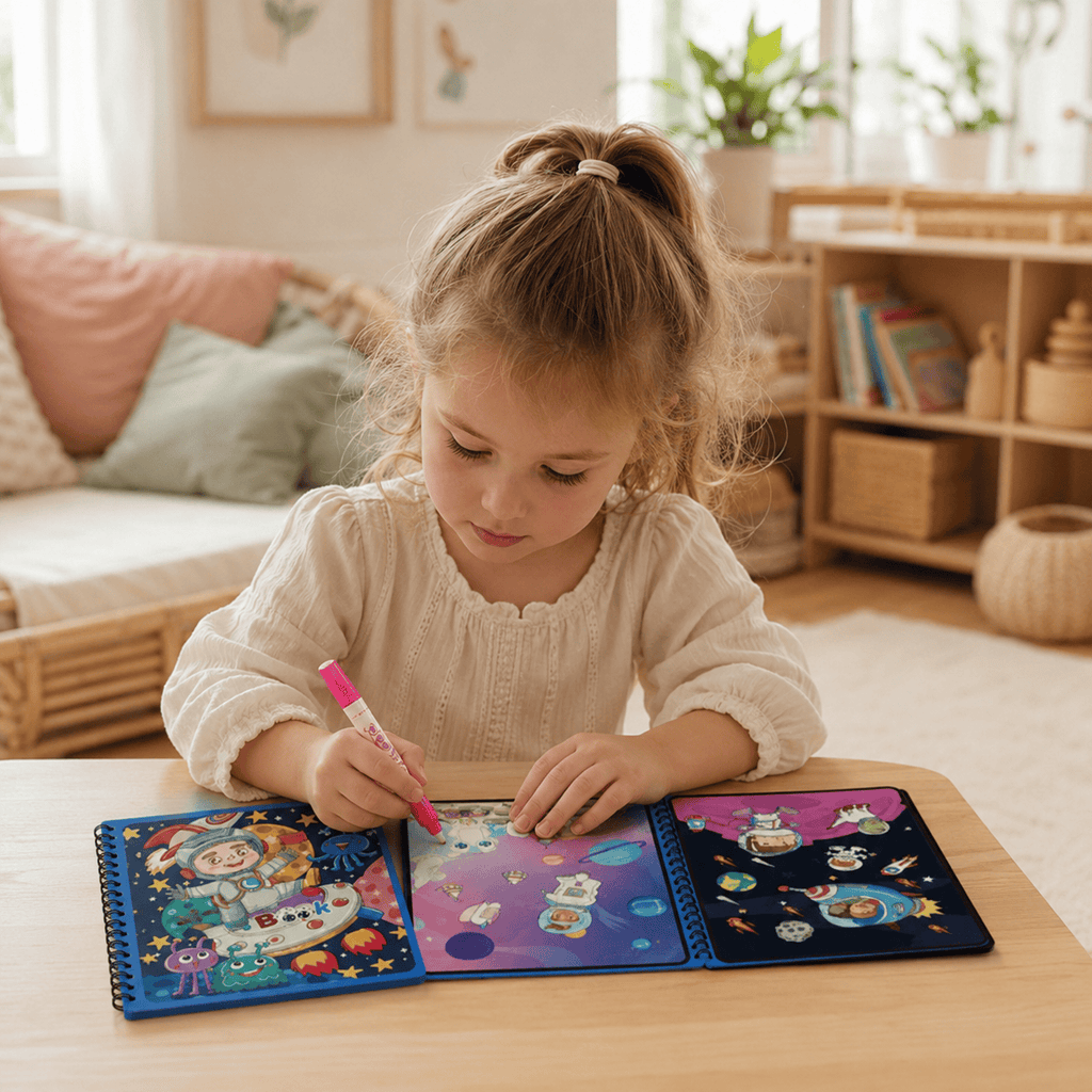 Montessoriland Montessori-Wassermalbuch mit Weltraummotiven