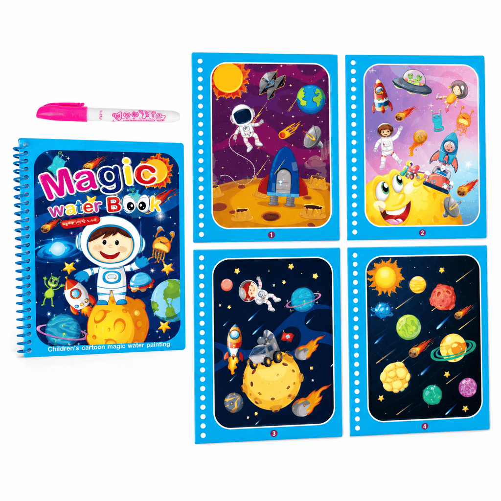 Montessoriland Montessori-Wassermalbuch mit Weltraummotiven