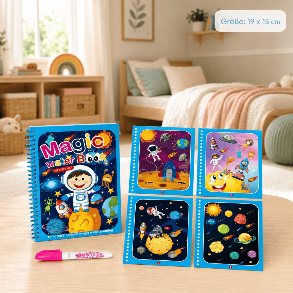 Montessoriland Montessori-Wassermalbuch mit Weltraummotiven