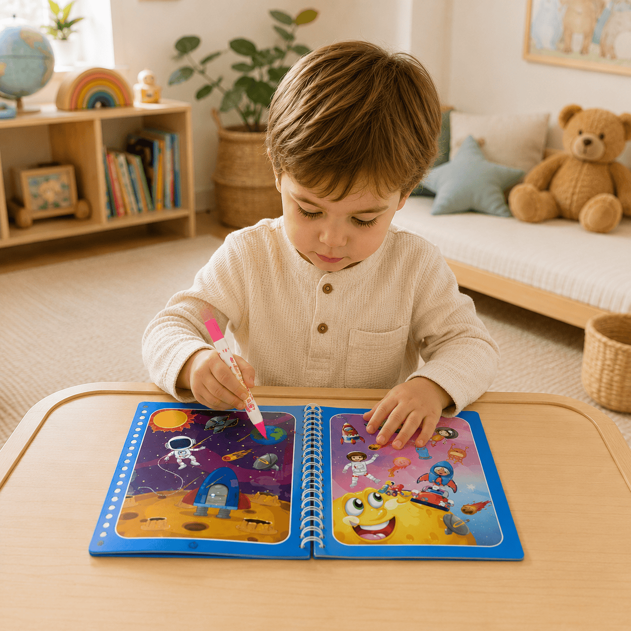 Montessoriland Montessori-Wassermalbuch mit Weltraummotiven Bild