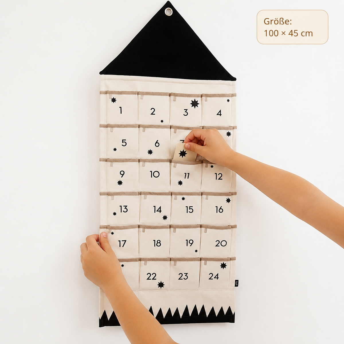 Toddlers Christmas Calendar – Count down to Christmas with joy and surprises! - Black - Entrain de jouer, mais avec les caractéristiques