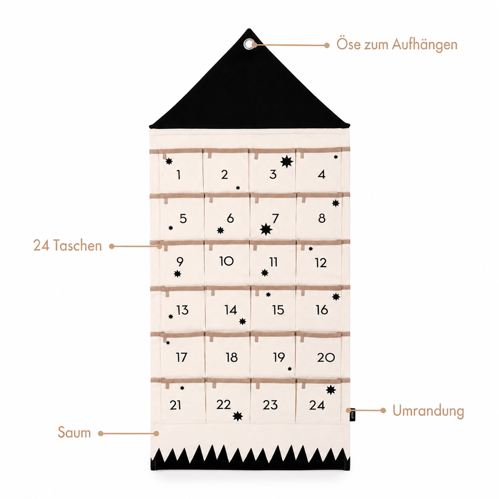 Toddlers Christmas Calendar – Count down to Christmas with joy and surprises! - Black - Pointe des choses