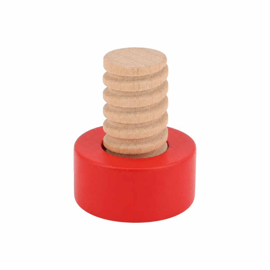 Wooden Nut Bolts Building Blocks Color Shape Sorter Toys Kids Montessori Matching Game Education Sensory Toys Fine Motor Skills - Isoler une partie du produit